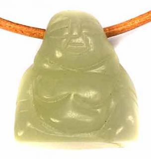 Buddha aus Jade 2 x 2 x 1 cm, ca. 6-7 g