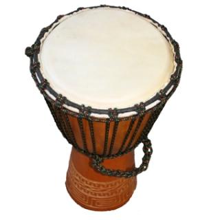 Djembe Mahagoni klein ca. 23-24 x 45 cm