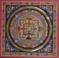 Thangka Kalachakra Mandala, ca. 54 x 54 cm